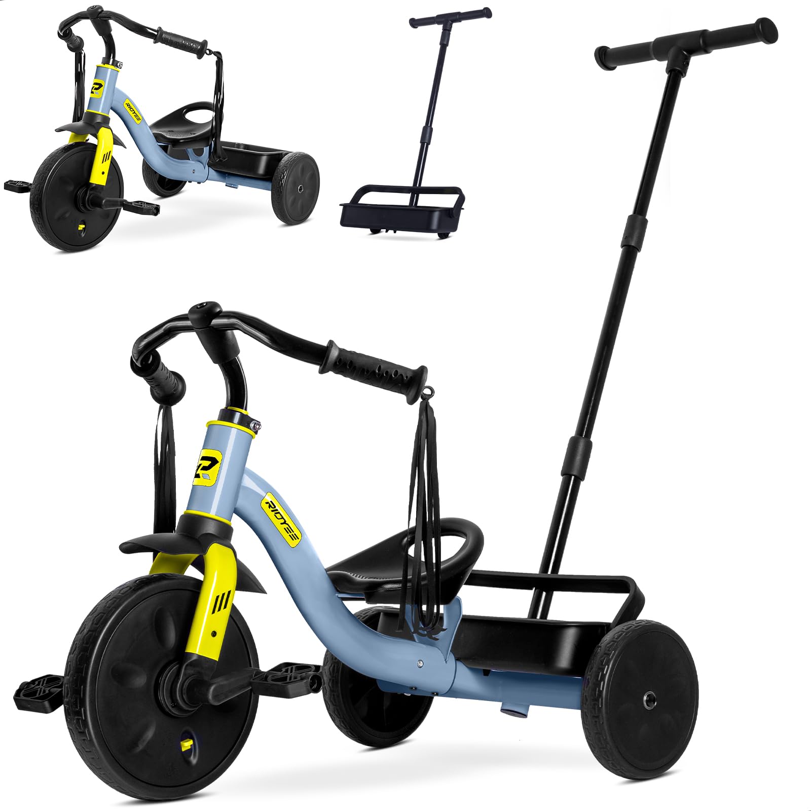 Amazon.com: RIDYEE 2-in-1 Tricycle for Toddlers Ages 1.5–3, Trike